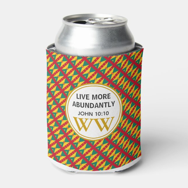 50 Absolutely Fabulous GRENADA CARRIACOU Monogram Can Cooler (Can Front)