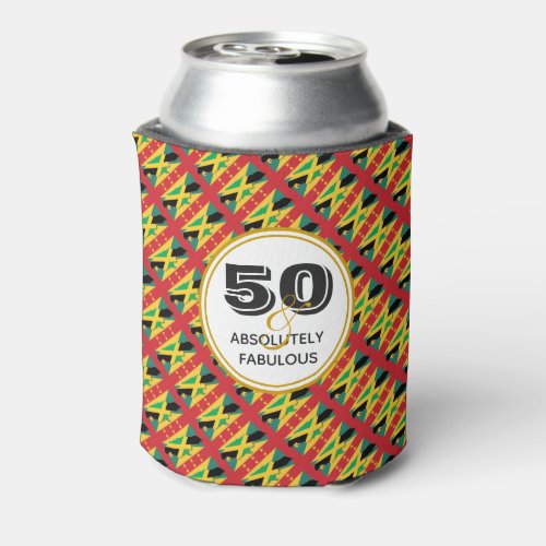 50 Absolutely Fabulous JAMAICA  GRENADA Monogram Can Cooler