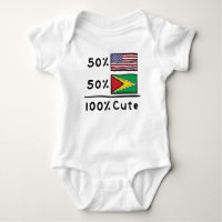 50% American 50% Guyanese 100% Cute Guyana USA Fla