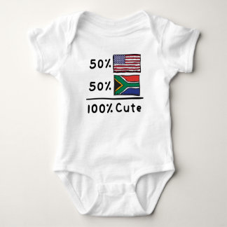 50% American 50% South African 100% Cute South Afr Baby Bodysuit