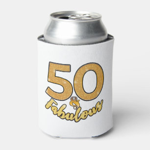 50 and Fabulous 50th Birthday Celebration Can Cooler