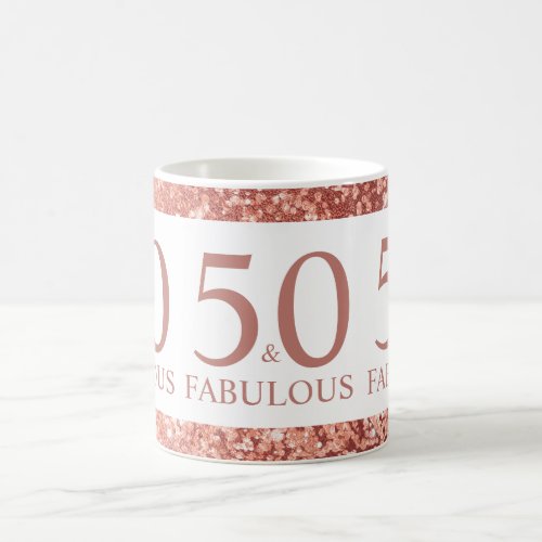 50 and Fabulous 50th Birthday Celebration Coffee Mug