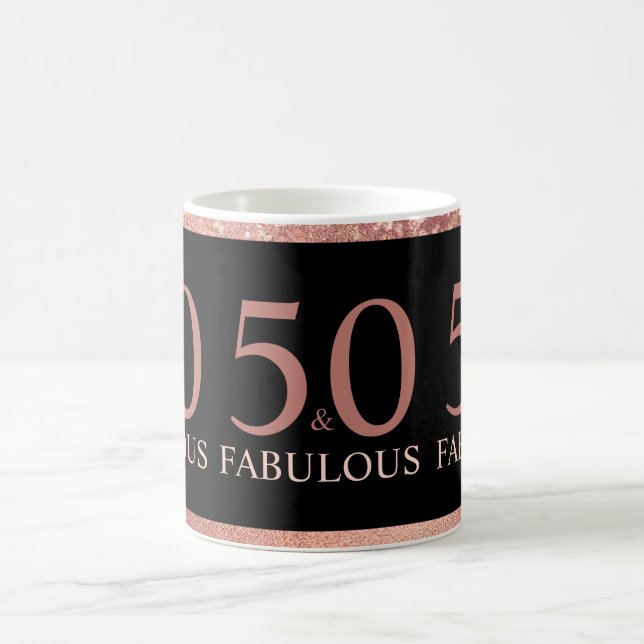 50 and Fabulous 50th Birthday Celebrations  Coffee Mug (Center)