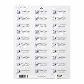 50 and Fabulous 50th Birthday Custom Thank You Label | Zazzle