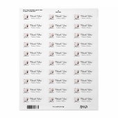 50 and Fabulous 50th Birthday Custom Thank You Label | Zazzle
