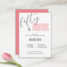 50 and Fabulous 50th Birthday