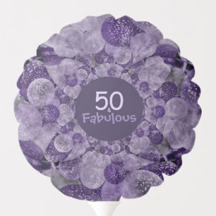 50 And Fabulous Balloons Purple Kaleidoscope