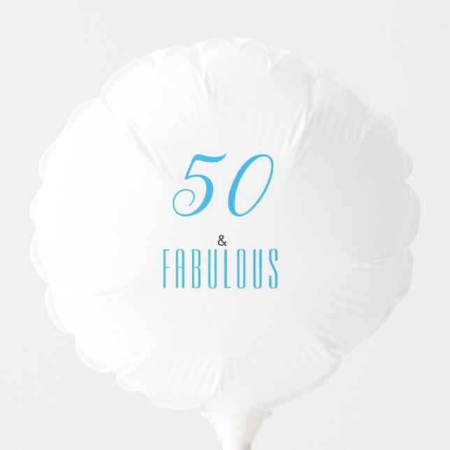 50 And Fabulous Birthday  Balloon (Front)