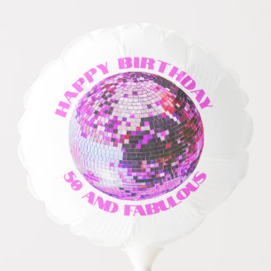 50 and Fabulous birthday disco dance party retro Balloon