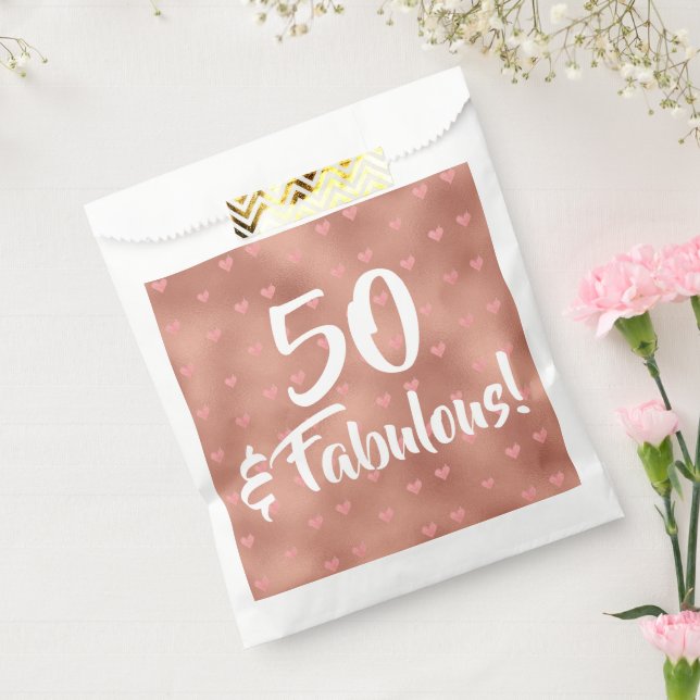 50 and Fabulous Birthday  Favor Bag (Sealed)