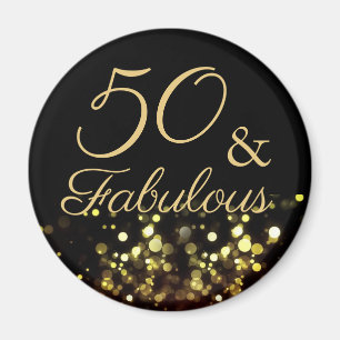 50 and Fabulous Birthday Magnet