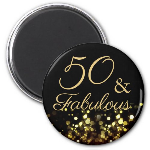 50 and Fabulous Birthday Magnet