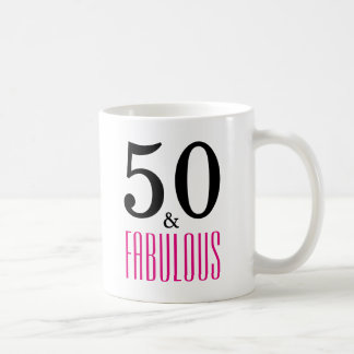 50 and Fabulous Birthday Mug