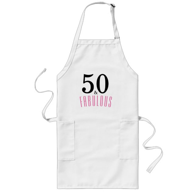 50 and Fabulous  Birthday Party Apron (Front)