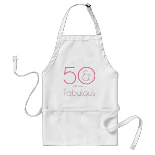 50 and Fabulous Birthday Party Apron