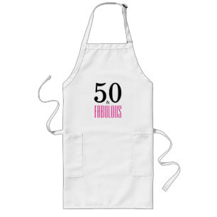 50 and Fabulous Birthday Party Apron