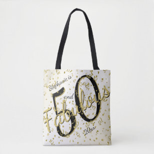 Gold Party 50th Birthday Bags