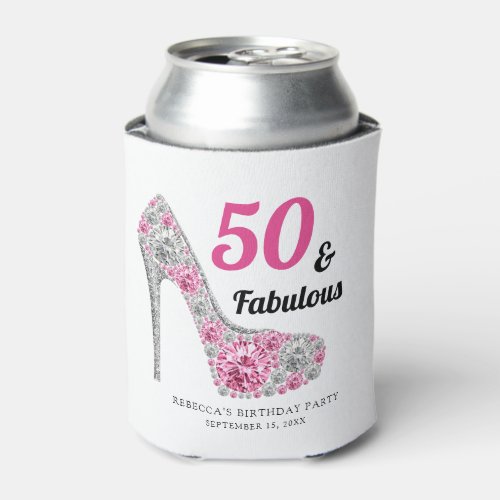50 and Fabulous Birthday Party Can Cooler