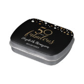 50 and fabulous birthday party gift favor candy tin (Side)