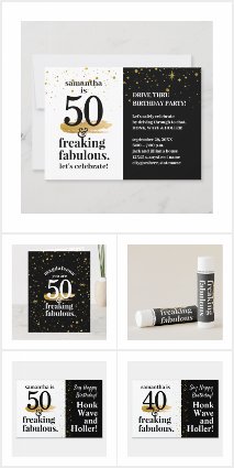 50 and Fabulous Birthday Party Supplies