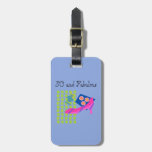 50 And Fabulous Birthday Pink High Heel Luggage Tag at Zazzle