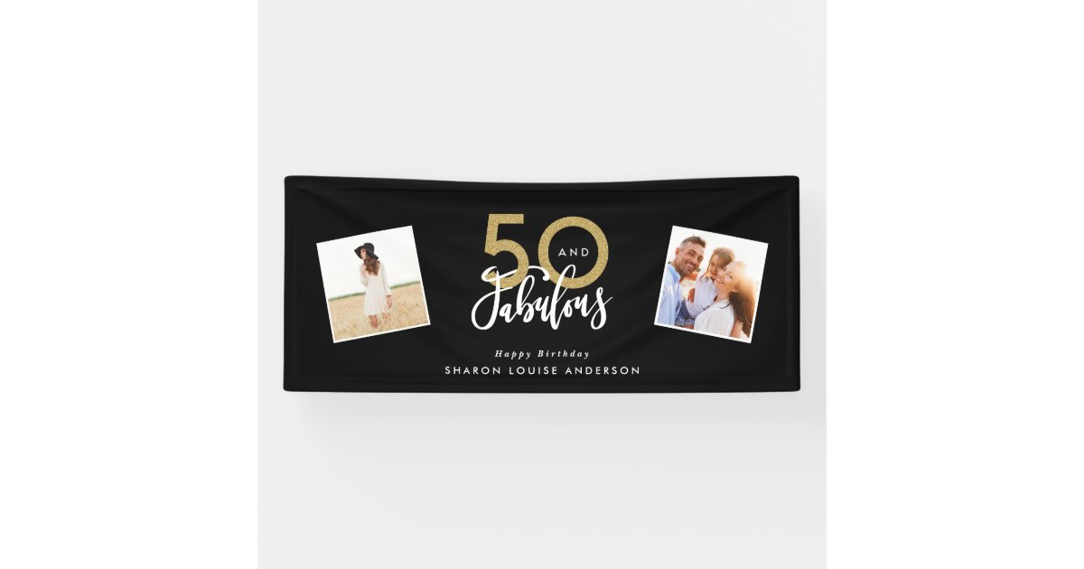 50th birthday banner ideas