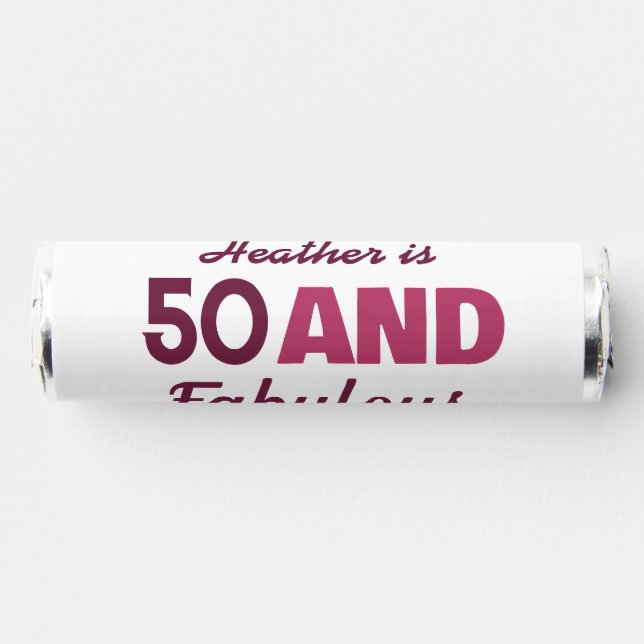 50 and Fabulous  Breath Savers® Mints (Front)