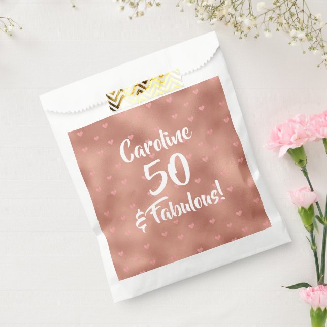 50 and Fabulous Custom Birthday Favor Bag (Sealed)