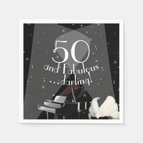 50 and Fabulous Darling Napkins