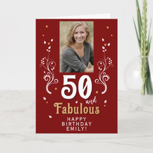 50 and Fabulous Foliage 50th Birthday Photo