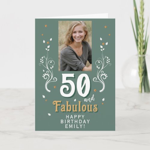 50 and Fabulous Foliage 50th Birthday Photo