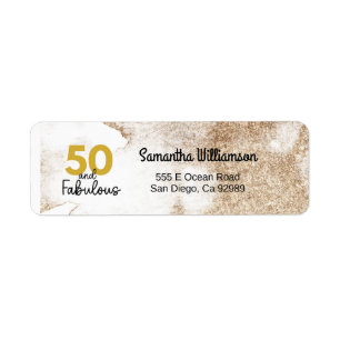 50 and Fabulous Gold and Black  Label