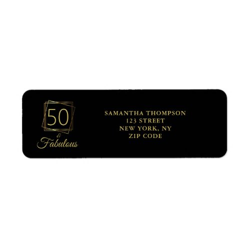 50 and Fabulous Gold  Label