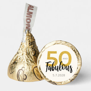 50 and Fabulous Happy 50th Birthday Celebration Hershey®'s Kisses®