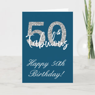 50 and Fabulous Happy Birthday 50th Card