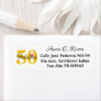 50 and Fabulous in Spanish yellow Cincuenta años Label