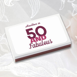 50 and Fabulous  Matchboxes