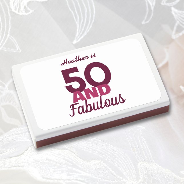 50 and Fabulous  Matchboxes (Creator Uploaded)