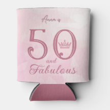 50 and Fabulous Modern Elegant Rose Gold Classic R