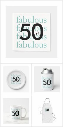 50 and Fabulous Party Supplies and Gifts
