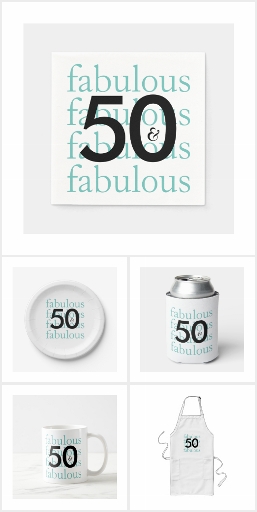 50 and Fabulous Party Supplies and Gifts