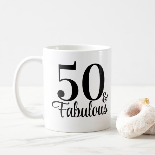 50 and Fabulous Pink Birthday Nurse Mug