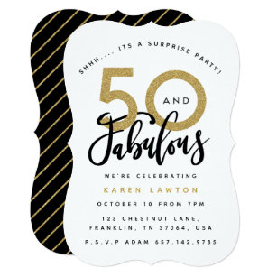 Fabulous Fifty Invitations Zazzle