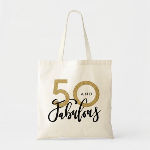 50 and fabulous tote bag