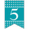 50 And Fabulous Turquoise White Dots