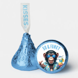 50 and Funky Summer Monkey 50th Birthday Hershey®'s Kisses®