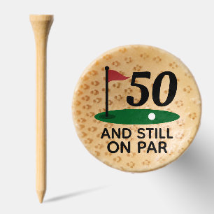 50 And Still On Par Funny 50th Birthday Golf Tees