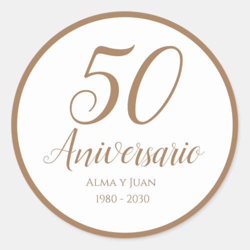 50 Aniversario Spanish Fiftieth Anniversary Seal