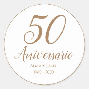 50 Aniversario Spanish Fiftieth Anniversary Seal