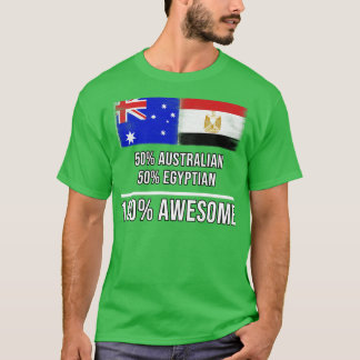 50 Australian 50 Egyptian 100 Awesome Gift for Egy T-Shirt